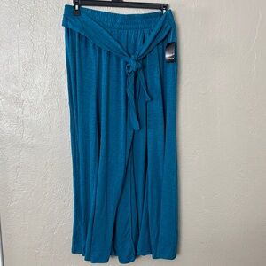 TORRID Slit Front Beach Cover-Up Maxi Skirt 1X 14-16 Teal Blue Women’s Plus Size